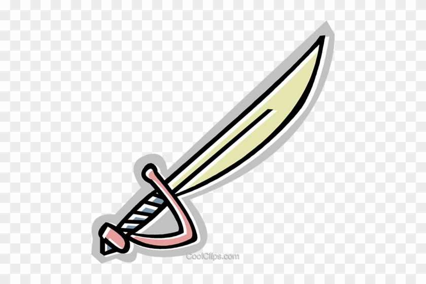 Sword Royalty Free Vector Clip Art Illustration - Clip Art Sword #1430665