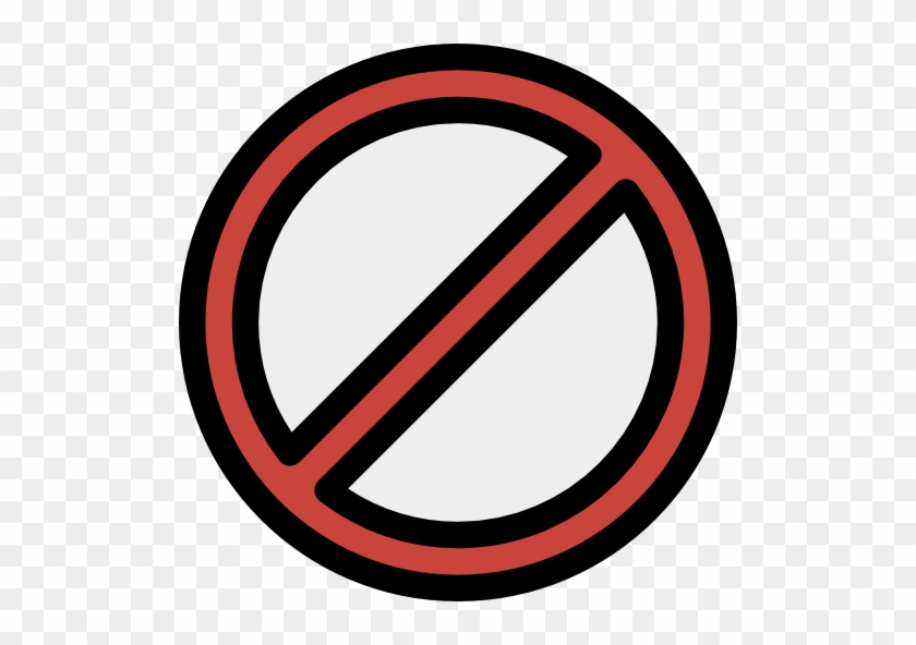 Clipart Donuts - Prohibited Png Icon #1430843