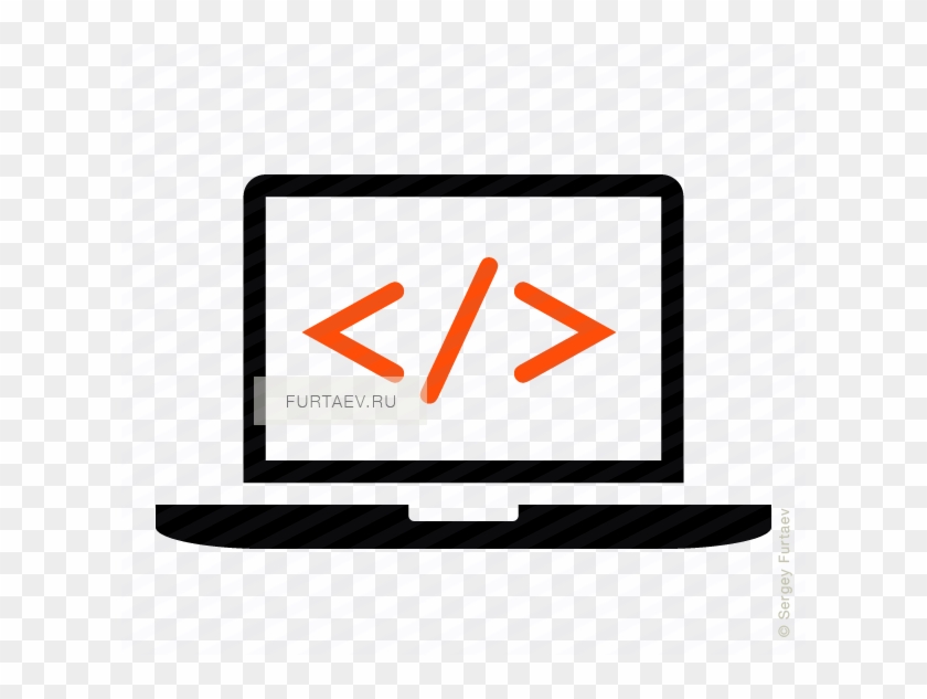 Software Developer Laptop Icon - Software Icon Vector #1430872