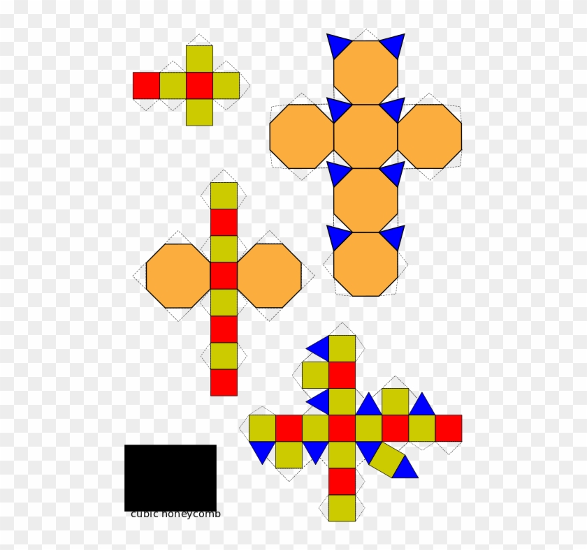 170 × 240 Pixels - Rhombicuboctahedron Net #1430921