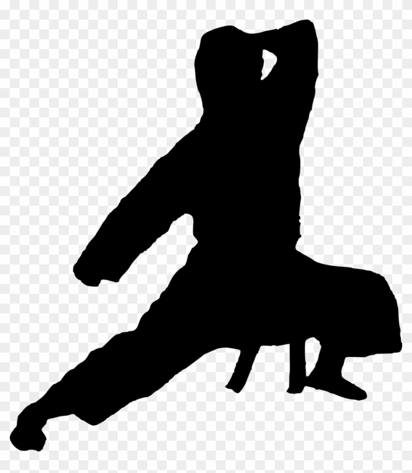Silhouette At Getdrawings Com Free For Personal - Boy Karate Silhouette #1430932
