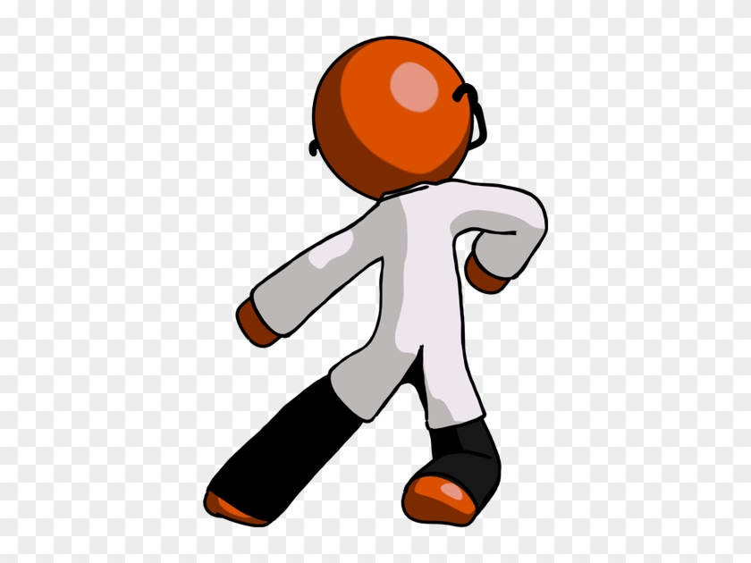 Doctor Scientist Man Karate Defense Pose Left - Doctor Scientist Man Karate Defense Pose Left #1430939