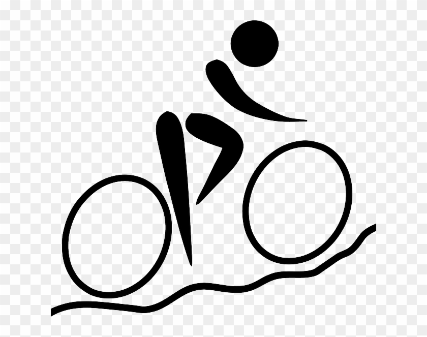 Clip Art Black And White Library Free Photo Cyclist - Biking Stick Figure Png #1430956