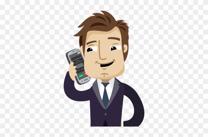 Png Transparent Futuristic Glass Vector Download Businessman - Hombre Hablando Por Telefono Png #1430981