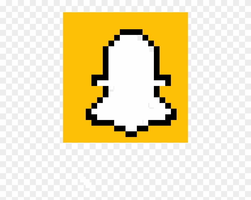 Pixel Art Logo Snapchat , Png Download - Pixel Art Snapchat #1431003