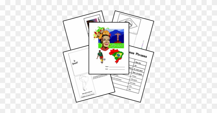 Free Brazil Country Lapbook From Homeschool Share Brazil - Sarah Plain And Tall Free Printables #1431006