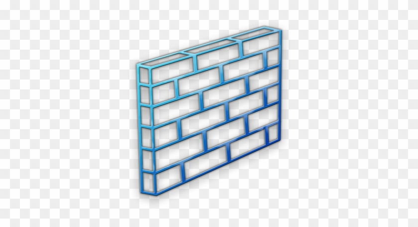 Firewall Icon - Firewall Blue #1431079