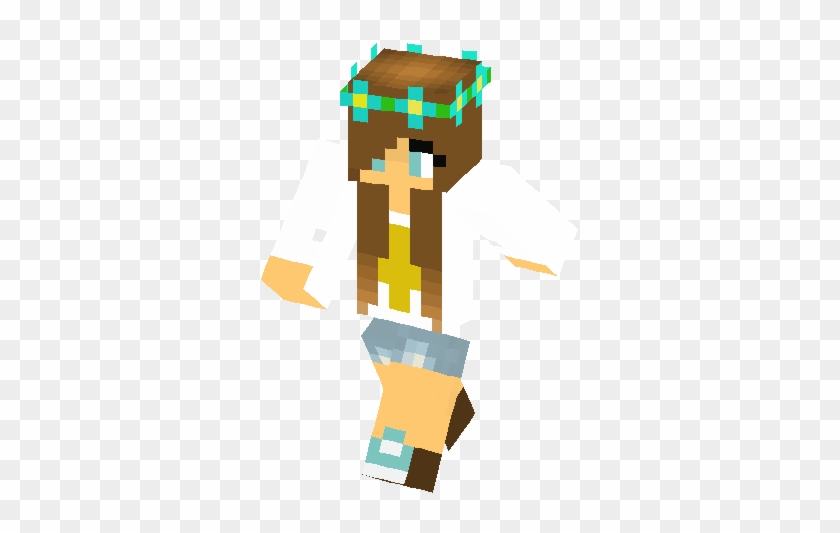 Cute Flower Crown Girl Skin - Minecraft #1431103