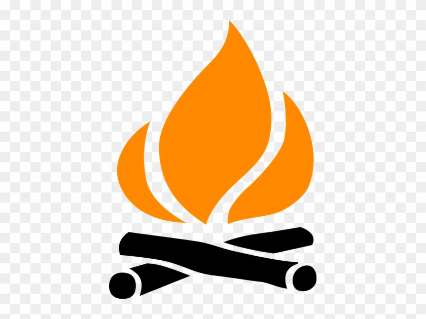 Fire, Icon, Make Fire, Campfire, Wilderness, Outdoor - Fire Pit Icon Png #1431210