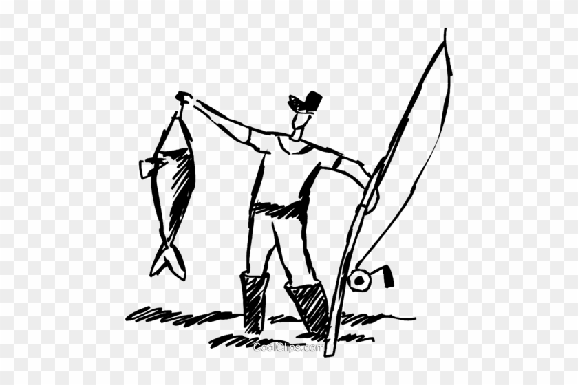 Fisherman With The Catch Of The Day Royalty Free Vector - Illustration #1431262