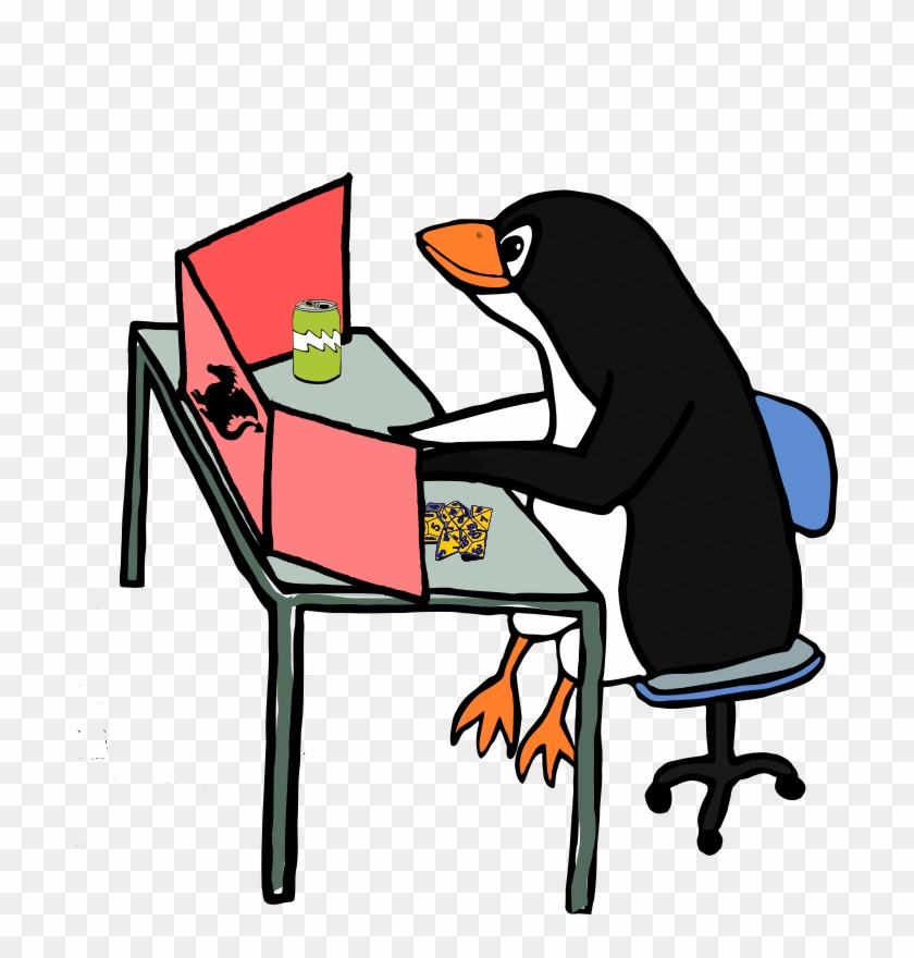 Linux Scripting Language System Administrator Web Hosting - Animal On Computer Clipart #1431492