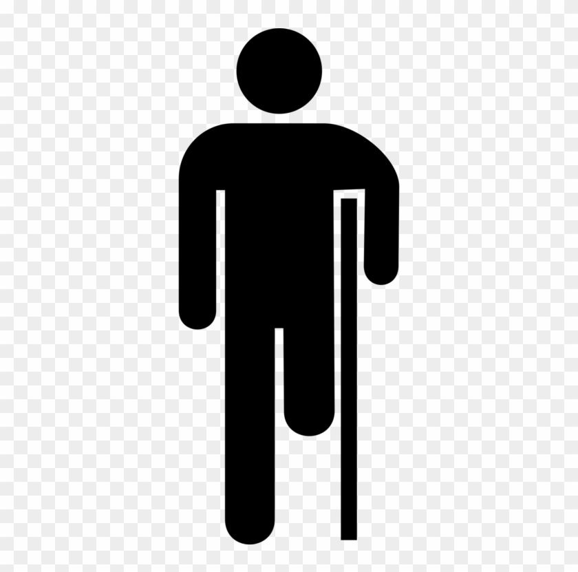 All Photo Png Clipart - Person With Crutches Icon #1431586