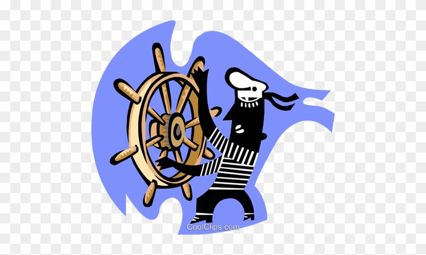 Steering A Ship/navigation Royalty Free Vector Clip - Steering A Ship/navigation Royalty Free Vector Clip #1431595