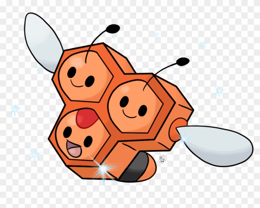 Shiny Female Combee - Cartoon #1431702