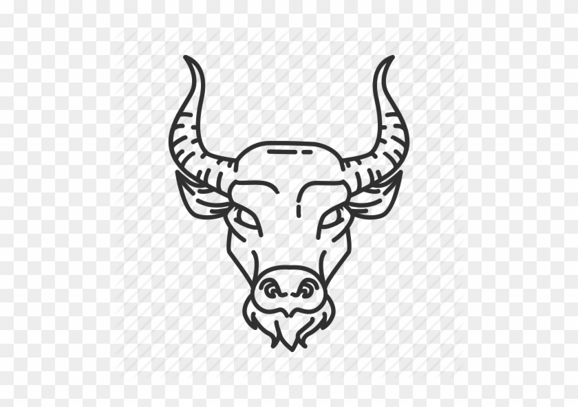 Clipart Black And White Stock Aquarius Drawing Skull - Draw Taurus #1431742