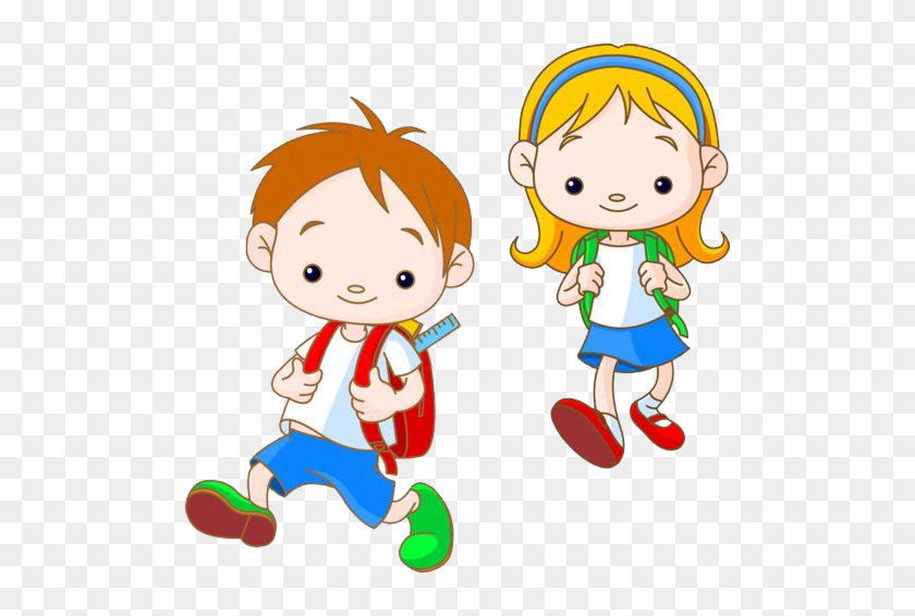 At Our Kids World We Aim To - Student Go To School Clipart #1431755