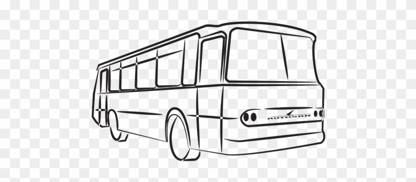 Clipart Bus Bus Sketch Public Domain Vectors - Transportation Clipart Black And White Bus #1431885