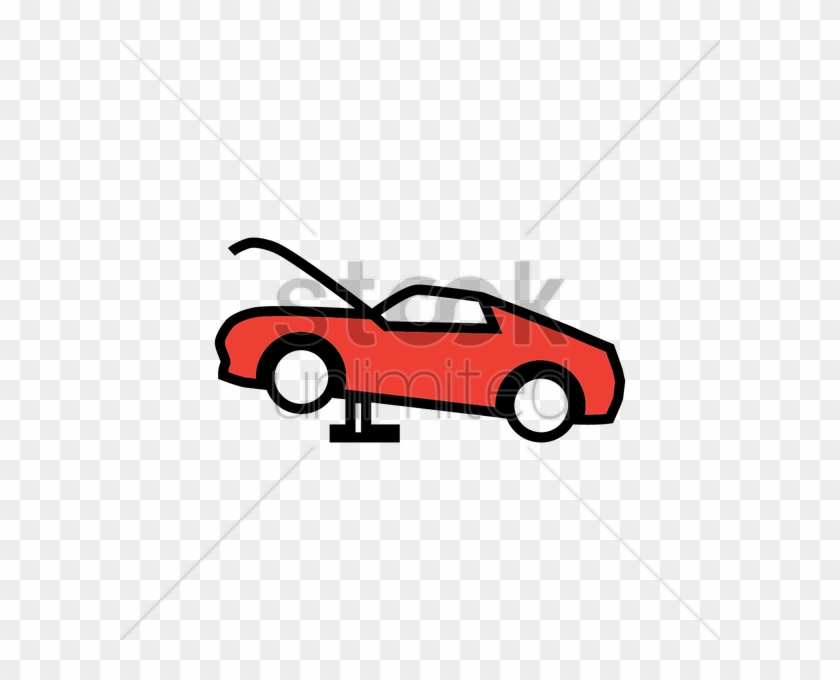 Car Bonnet Up Icon Clipart Car Hood Clip Art - Bonnet Car Clipart #1431927