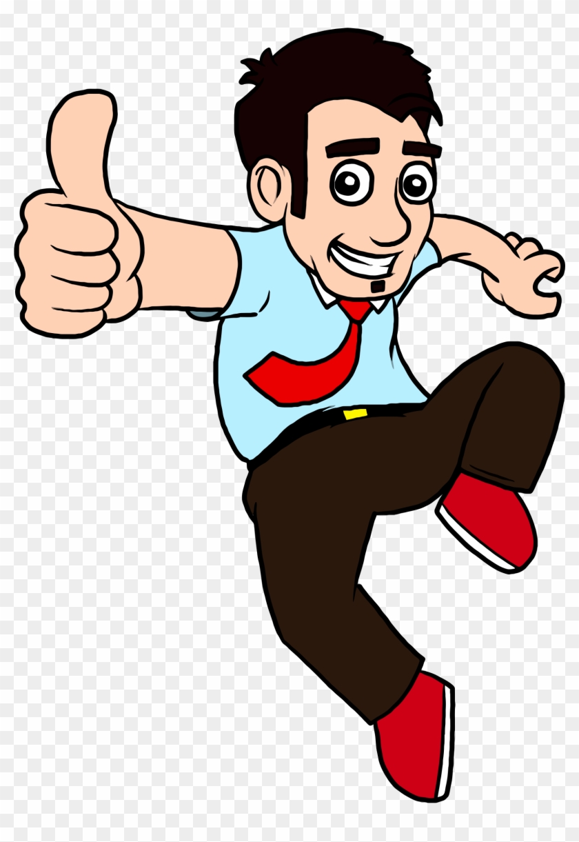 Enthusiastic Business Man - Enthusiastic Clipart #1432035