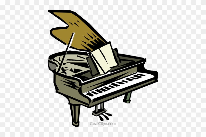 Grand Pianos Royalty Free Vector Clip Art Illustration - Fortepiano #1432190