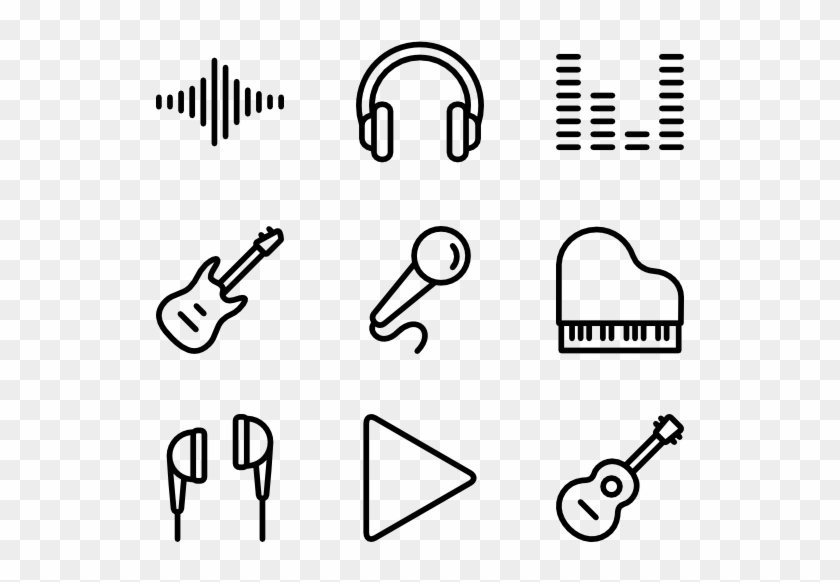 Clipart Freeuse Stock Band Vector Transparent - Drawing Icons #1432206