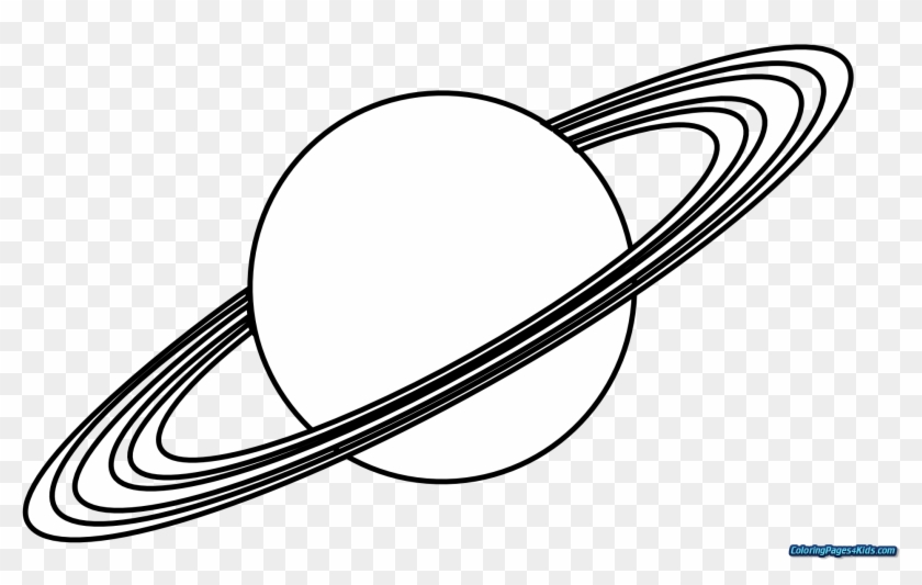 Planets Coloring Pages Of For Kids Page - Planet Cartoon Black And White #1432253