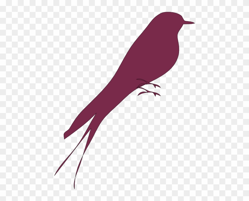 Purple Bird - Love Birds Silhouette Art #1432307