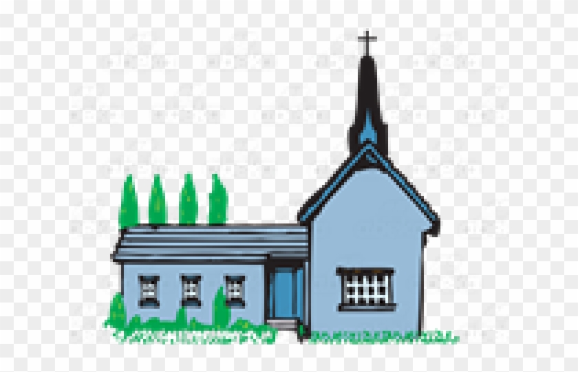 Steeple Clipart Blue Church - Church #1432624