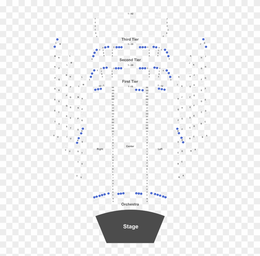 Orchestra Drawing Stage Plot - Mark Taper #1432650