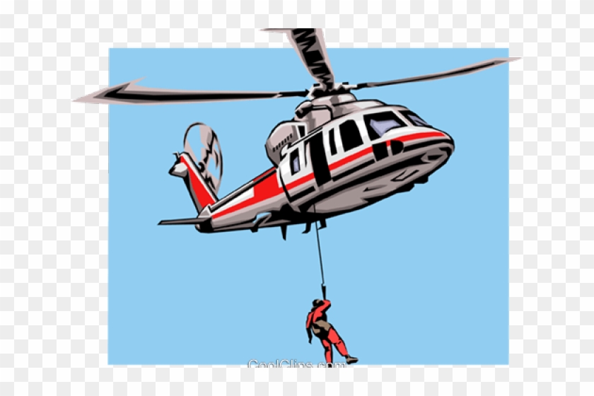 Helicopter Clipart Blue Helicopter - Rescue Helicopter Clipart #1432669