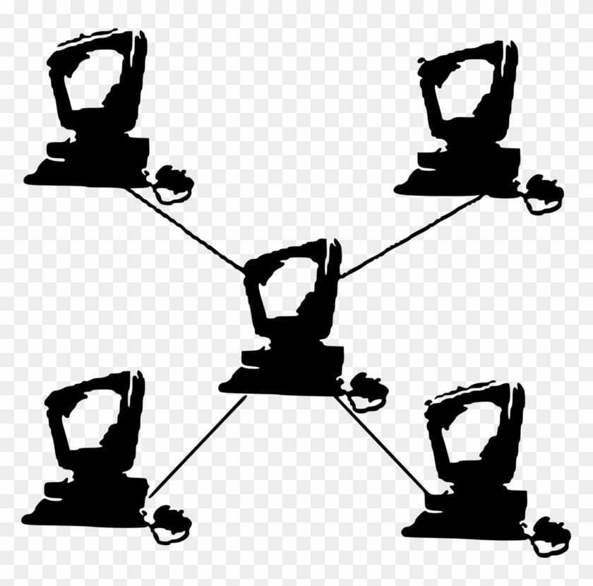 All Photo Png Clipart - Computer Clipart Black And White In Network Topology #1432675