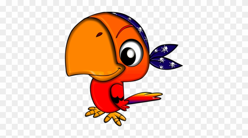 Cute Parrot File - Pirate Parrot Clip Art #1432802