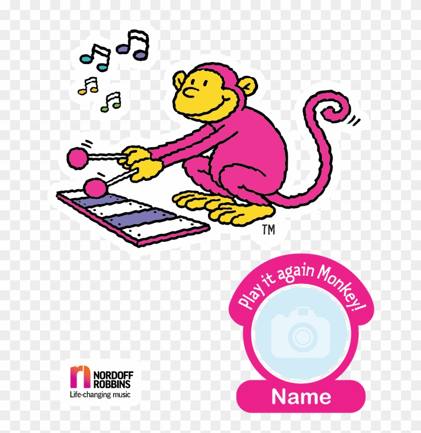 Monkey Music T-shirt - Cartoon #1432823