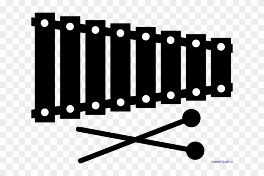 Xylophone Clipart Cute - Xylophone Silhouette #1432836