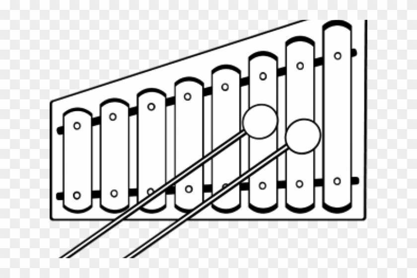 Xylophone Clipart Sketch - Drawing Of A Xylophone #1432840