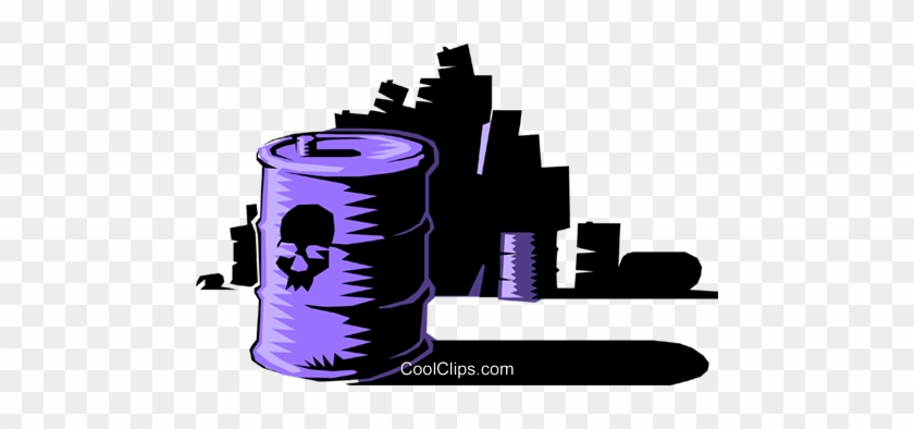 Toxic Waste Royalty Free Vector Clip Art Illustration - Contaminated Land Risk Assessment: Training Pack #1432869