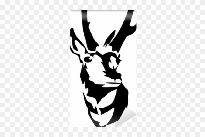Pronghorn Clipart Antelope Head - Pronghorn Antelope Head Drawing #1432882