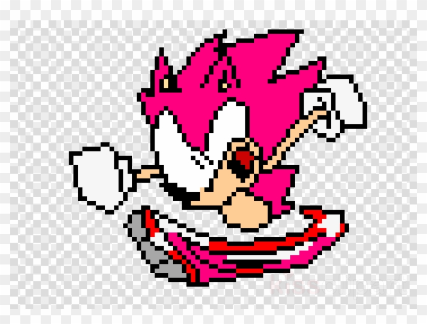 Sonic The Hedgehog Clipart Pixel Art - Clip Art #1433181