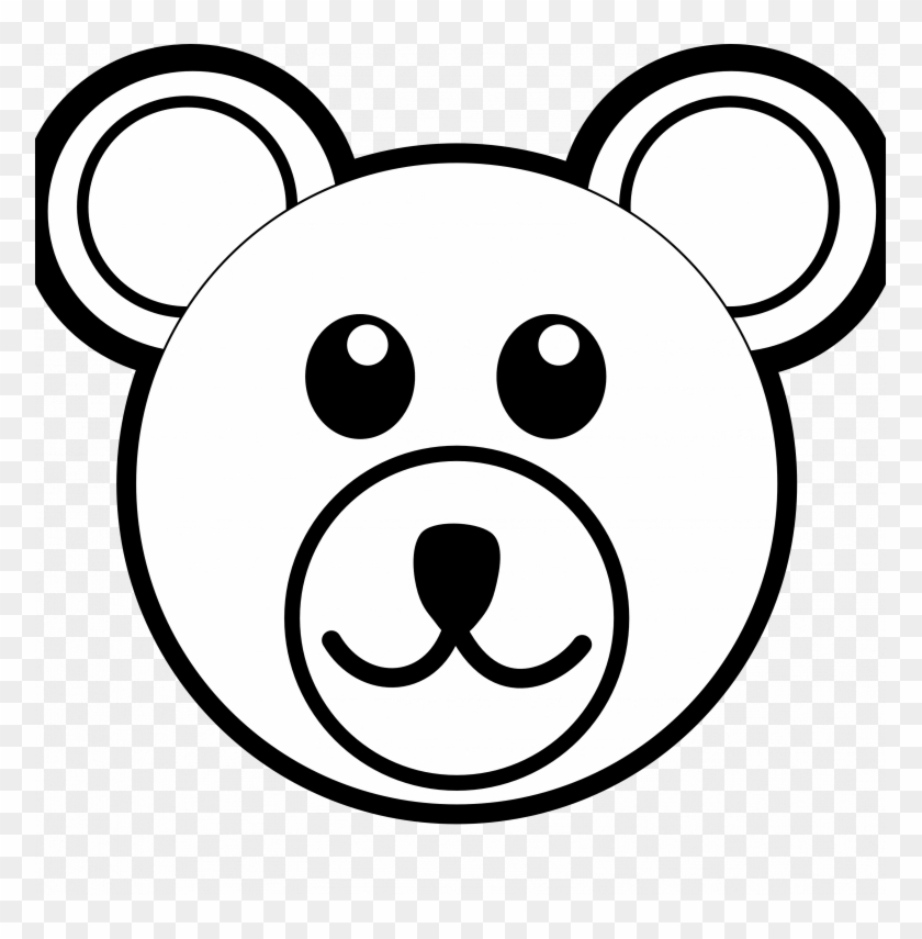Small Size - Bear Face Colouring Pages #1433263