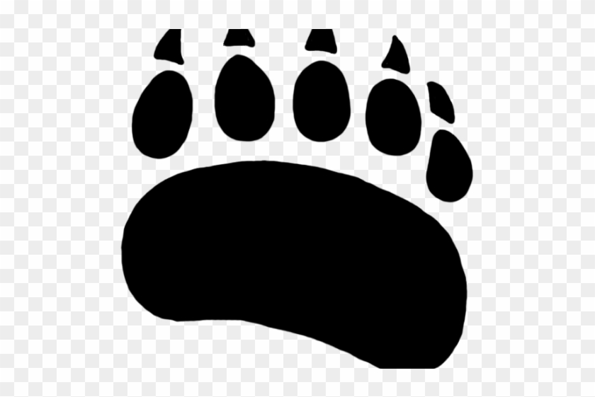 Grizzly Clipart Paw Print - Bear Paw Print Png #1433268