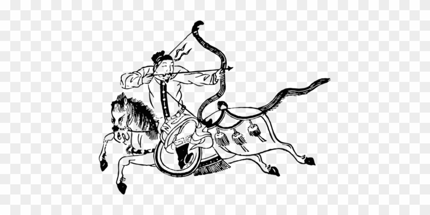 Mounted Archery China Chinese Archery Computer Icons - Chinese Horse Archer Drawings #1433282