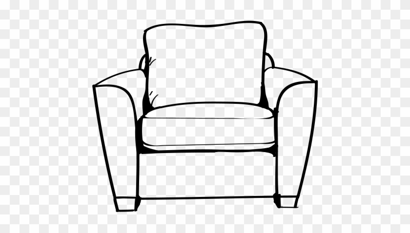 Sofa Clip Black - Clip Art #1433314