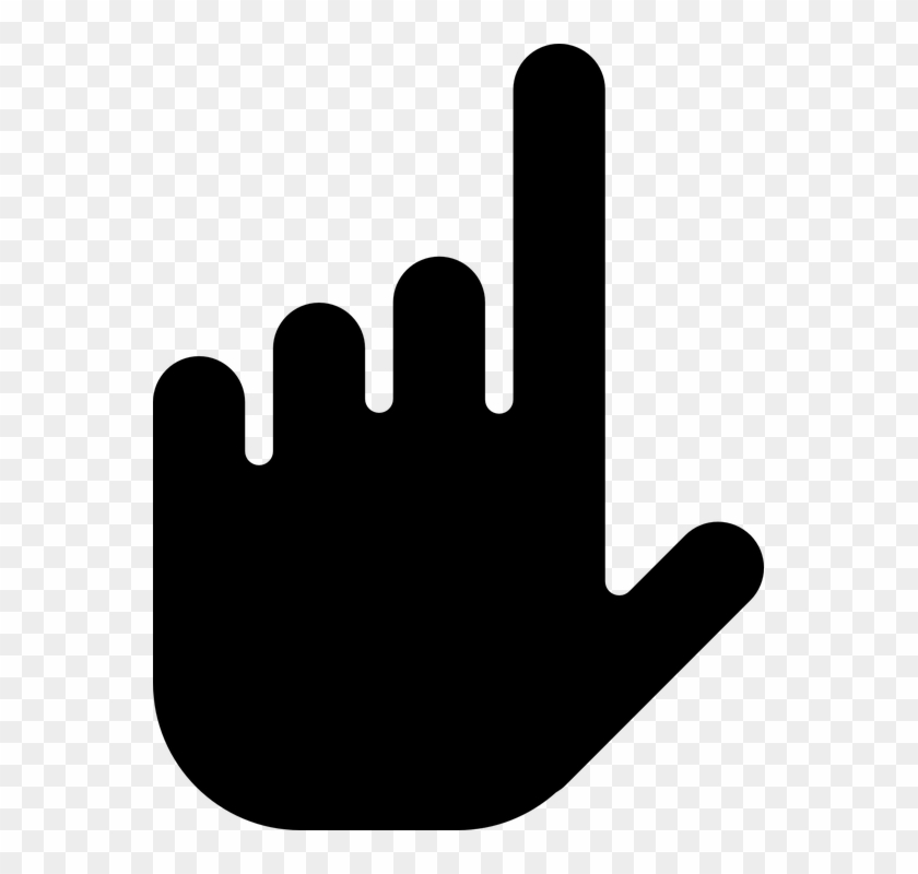 Hand Gesture Clipart Transportation Communication - Tangan Menunjuk Ke Atas #1433413