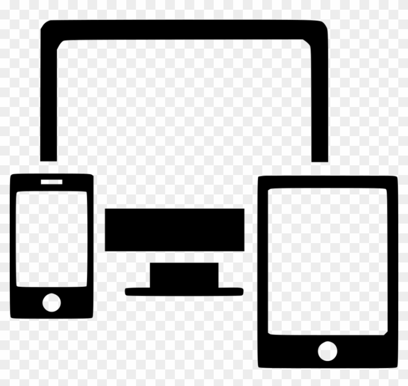 Computer Tablet Phone Icon Clipart Laptop Computer - Phone Tablet Icon Png #1433471