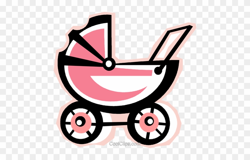 Baby Stroller Royalty Free Vector Clip Art Illustration - Baby Stroller Royalty Free Vector Clip Art Illustration #1433472