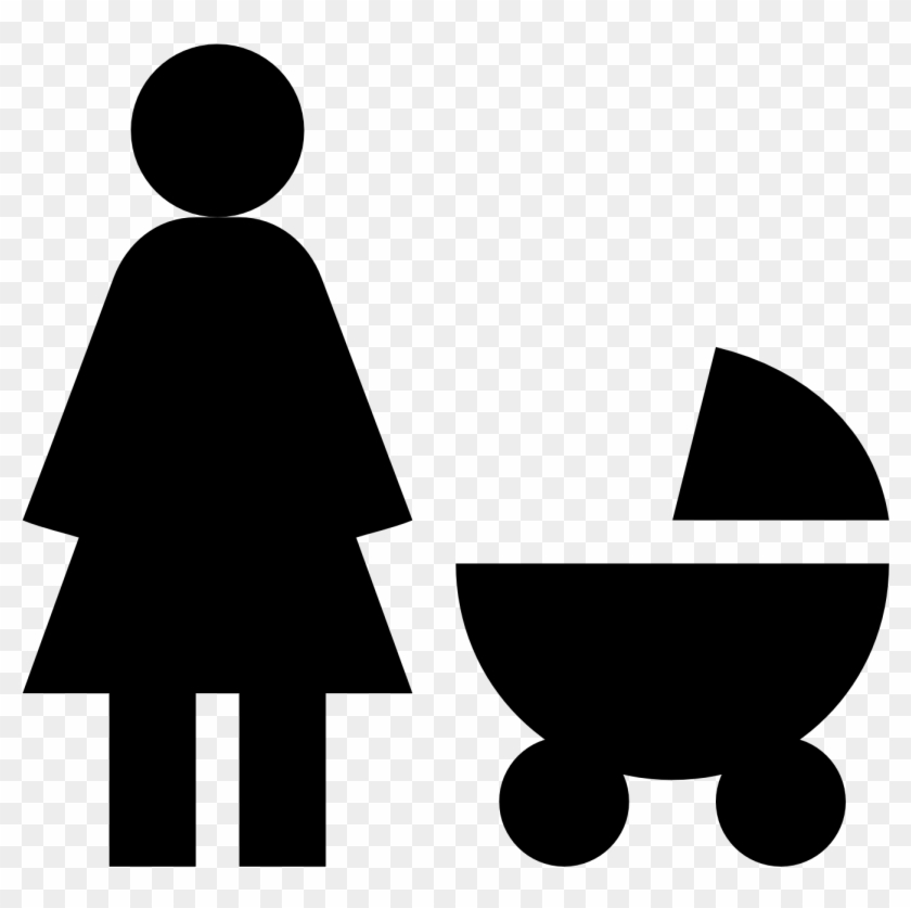 Clipart Mom Baby Stroller - Mother Icon Png #1433478