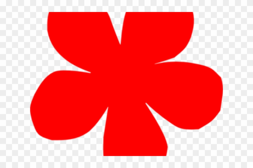 Red Flower Clipart Flower Part - Clip Art #1433496