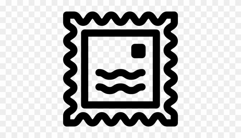 Letter Stamp Outline Free Vectors, Logos, Icons And - Selo Para Carta #1433541