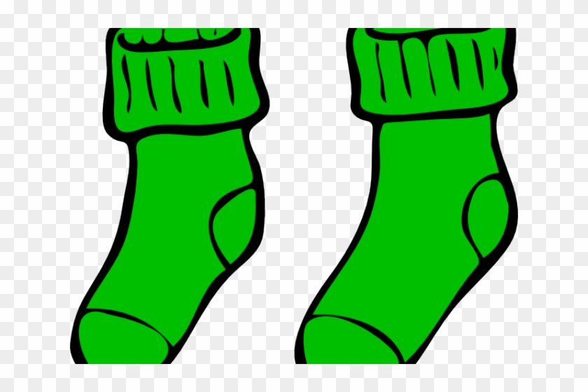 Pair Clipart Green Socks - Socks Cartoon Transparent Background #1433638