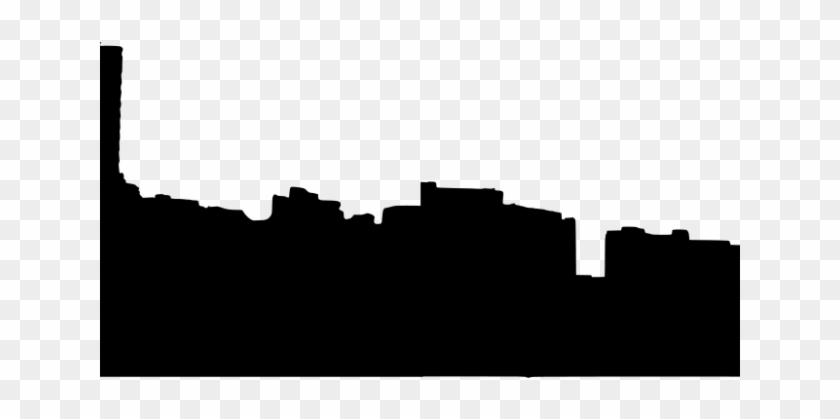 Cityscape Clipart Dark City - City Skyline Silhouette #1433692